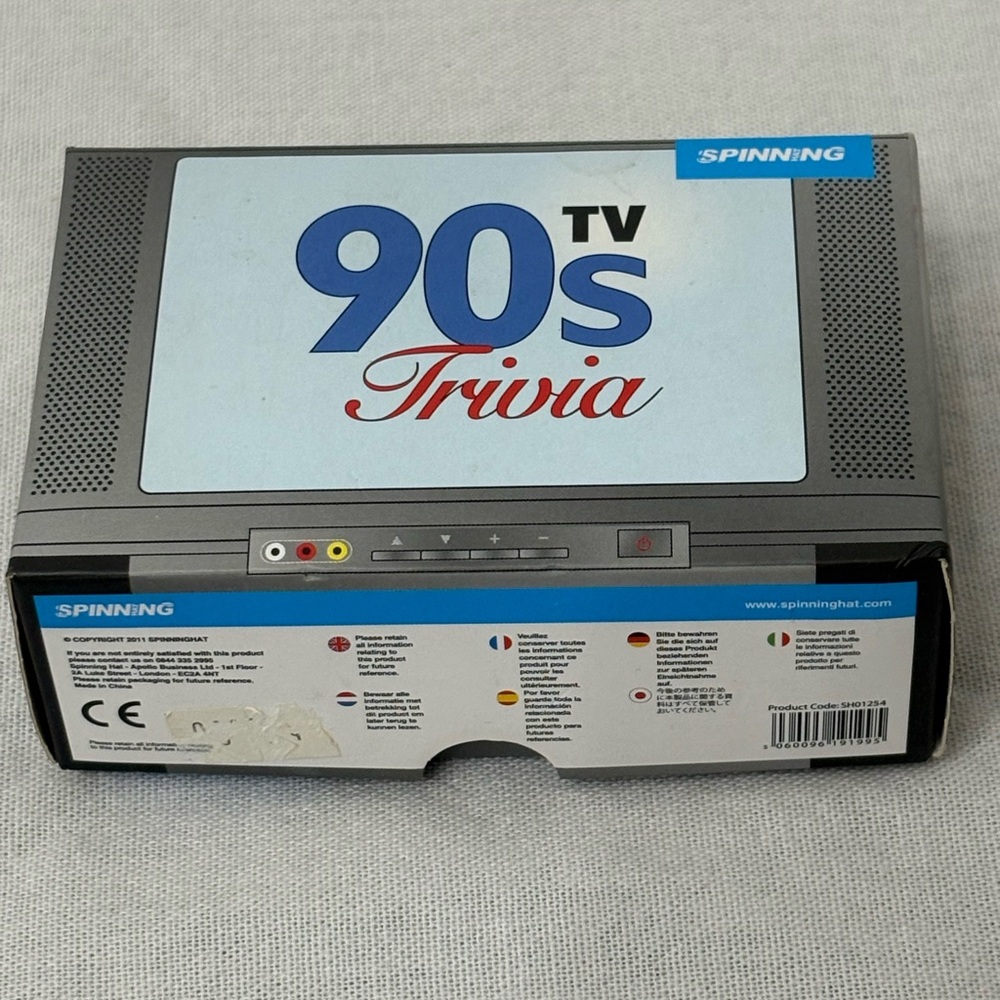 90s TV Trivia Card Game Party Fun Games